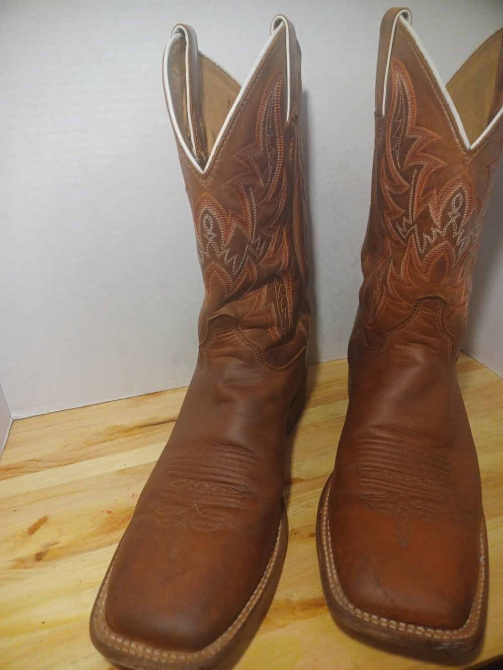 Vintage Justin Western Boots Men size 10 1/2 - Picture 3 of 16